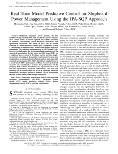 Real-Time MPC for Shipboard Power Management
