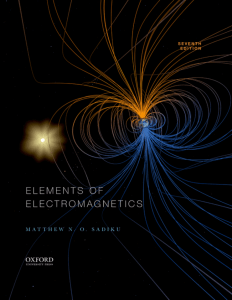 Elements of Electromagnetics Textbook