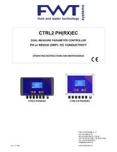 CTRL2 PH(RX)EC Controller: Operating & Maintenance