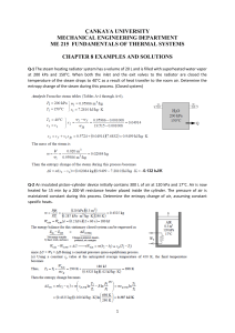 Thermodynamics Examples & Solutions: Entropy Changes