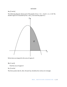 Math Revision Exercise: Calculus, Probability, Statistics