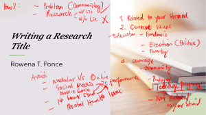 Writing Effective Research Titles: Tips & Guidelines
