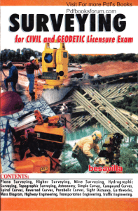 Surveying for Civil & Geodetic Licensure Exam