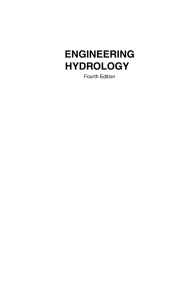 Engineering Hydrology Textbook, 4th Edition