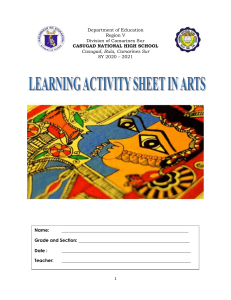Arts Worksheet: Neoclassicism & Romantic Periods