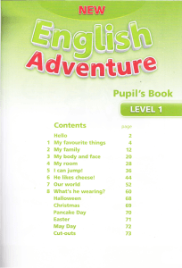 English Adventure Pupil's Book Level 1