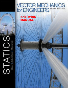 Statics Solution Manual: Vector Mechanics for Engineers