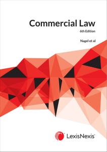 Commercial Law: 6th Edition Textbook