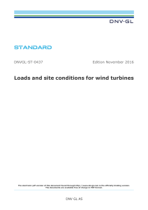 Wind Turbine Loads & Site Conditions Standard - DNVGL-ST-0437
