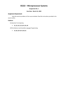 Microprocessor Systems Assignment 1