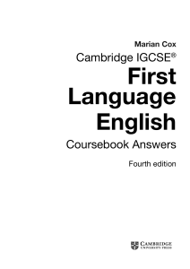 IGCSE FLE CB 4Ed Answers