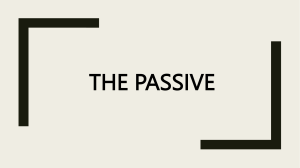 English Passive Voice Grammar Rules