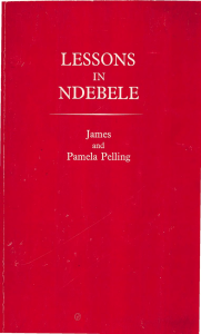 Lessons in Ndebele Textbook