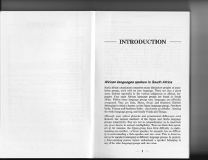 Línguas Africanas e Zulu: Guia de Aprendizagem