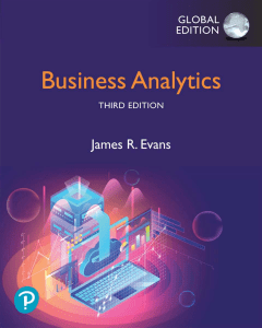 Business Analytics Textbook: Methods, Models, Decisions