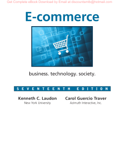 E-commerce: Business, Technology, Society - Textbook