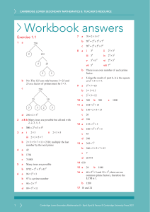 Cambridge Math 8 Workbook Answers