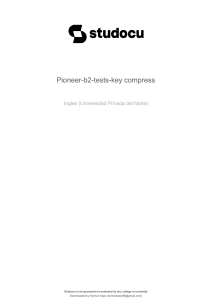 Pioneer B2 English Test Key