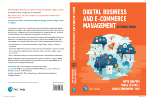 Digital Business & E-Commerce Management Textbook