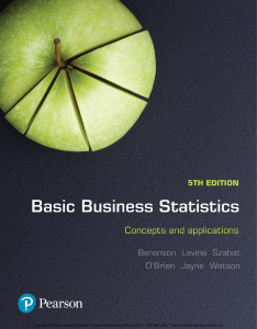 Basic Business Statistics: Concepts and Applications
