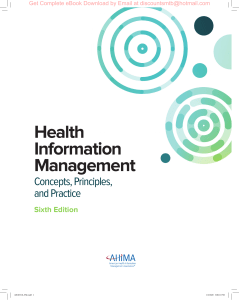 Health Information Management: Concepts, Principles, Practice