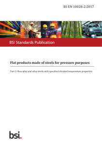 BS EN 10028-2:2017 Steel for Pressure Purposes