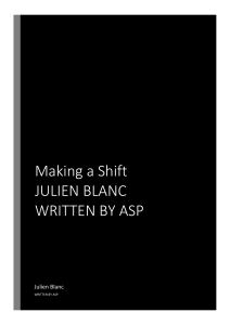 Making a Shift: Self-Improvement & Social Dynamics