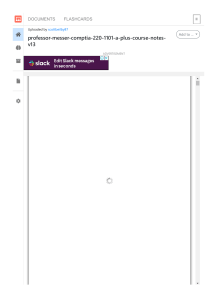 CompTIA A+ 220-1101 Course Notes - Professor Messer
