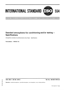ISO 554: Standard Atmospheres for Testing