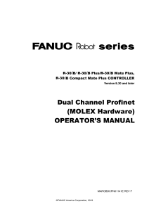 FANUC Dual Channel Profinet Operator's Manual