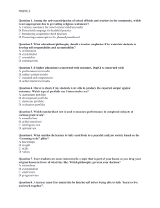 Professional Education Exam