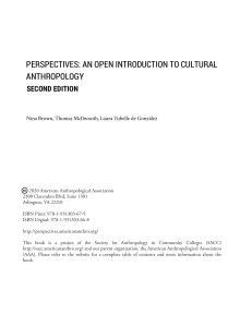 Cultural Anthropology: An Open Introduction, 2nd Edition