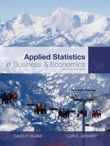 Applied Statistics in Business & Economics Textbook