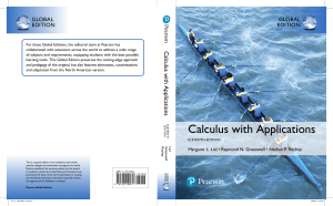 Calculus with Applications, 11th Edition