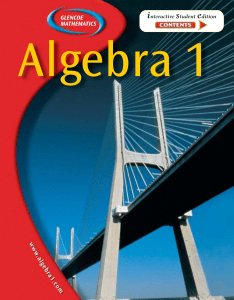 Algebra 1 Textbook: Expressions, Equations, Functions