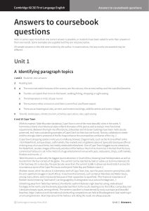 Answers IGCSE FLE