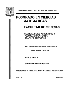 Índice Acromático y Pseudoacromático en Gráficas Completas