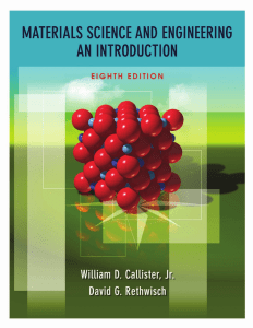 Materials Science & Engineering Textbook, 8th Ed.