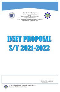 Training Program Proposal for Teachers