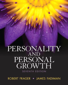Personality and Personal Growth Textbook