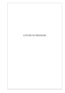 Center of Pressure Lab Report
