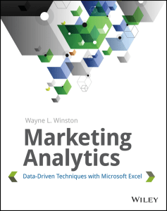 Marketing Analytics with Excel: Data-Driven Techniques