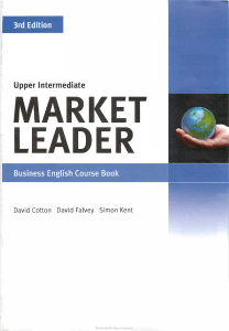 Market Leader Upper Intermediate Business English Course Book
