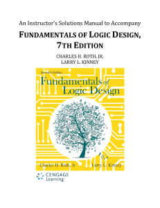 Logic Design Solutions Manual, 7th Edition