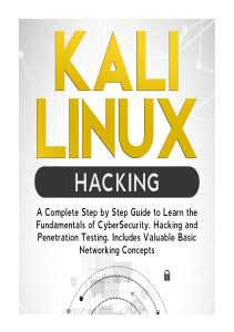Kali Linux Hacking: A Beginner's Guide