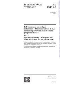 ISO 15156-2: Materials for H2S Environments in Oil & Gas