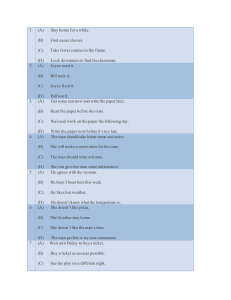 Listening Comprehension Test - Practice Questions