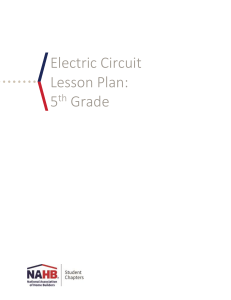 Electric Circuit Lesson Plan for 5th Grade