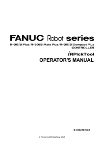 FANUC Robot iRPickTool Operator's Manual