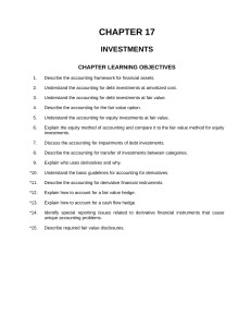 Investments: Test Bank Chapter - Intermediate Accounting